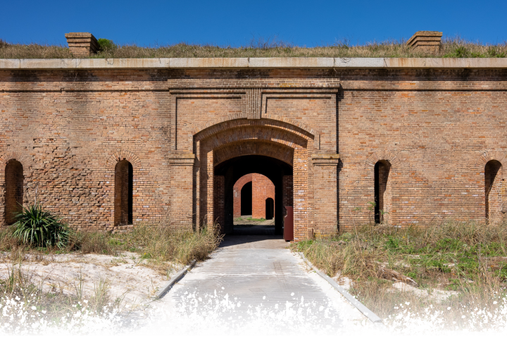 the outside of a brick bulding