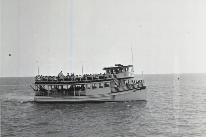 a large ship in a body of water